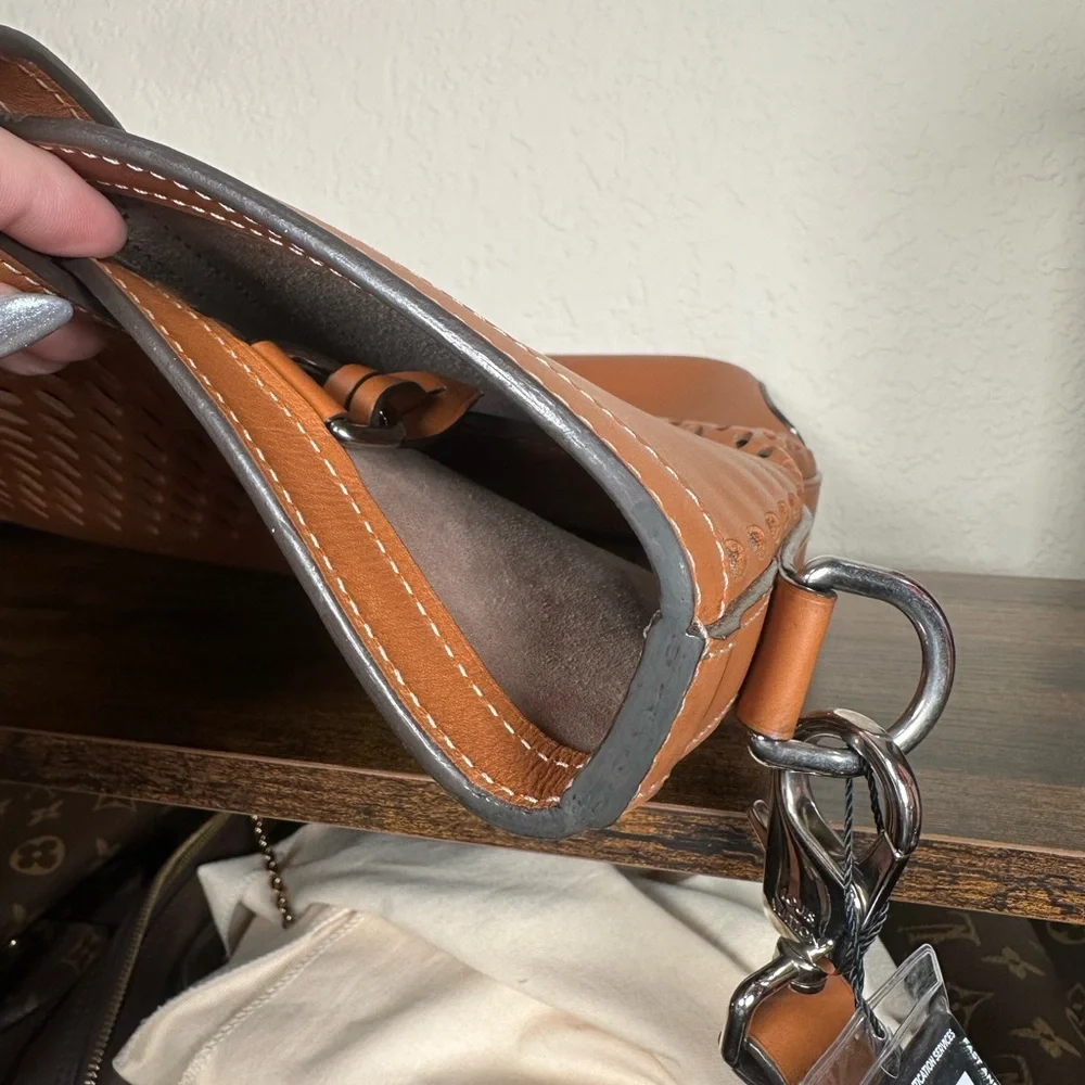 Louis Vuitton Nomade North West Cabas Perforated Leather Tote Cognac DamierBrown